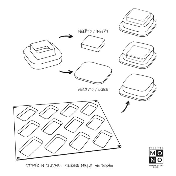 "Rectangular" 3D PAVOFLEX Silicone Mold Kit