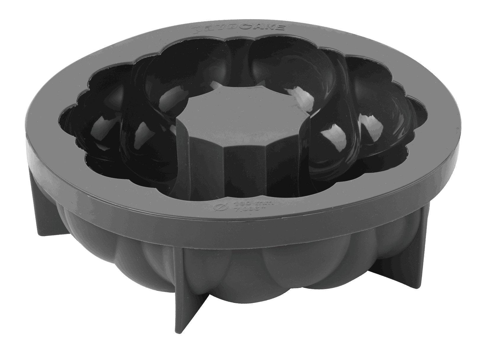 KE036S - 3D Pavocake mould SINGAPORE Ø 180 x h 60 mm, Ø inner 55 mm - vol.1000 ml + pack - Zucchero Canada