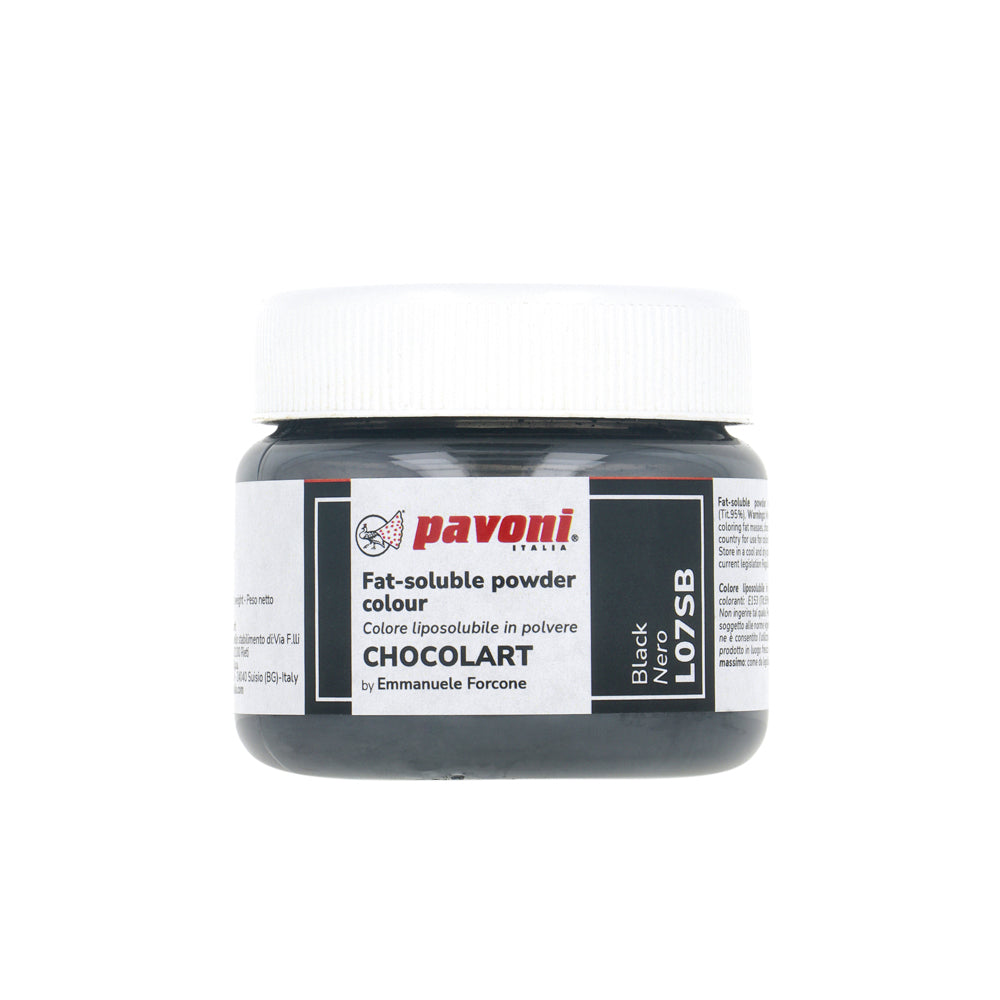 Black Fat-soluble powder 40g - Chocolart