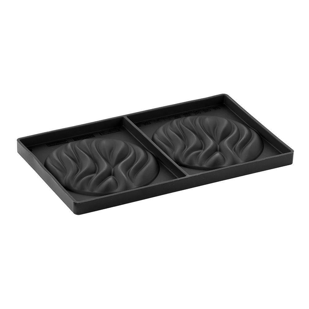 TOP11S - Top silicone mould MINI RIVER 240 x 140 mm, 2 indents Ø 110 x h 12 mm - vol. 58 ml + pack - Zucchero Canada