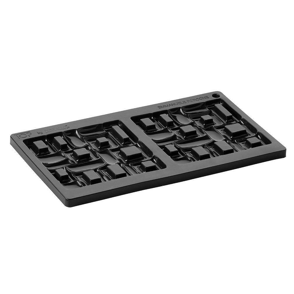 TOP12S -Top silicone mould MINI MAYA 240 x 140 mm, 2 indents 110 x 110 x h
12 mm - vol. 58 ml + pack - Zucchero Canada