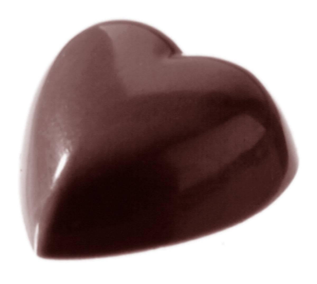CW2143 - CHOCOLATE MOULD HEART 6X10 PCS - Zucchero Canada